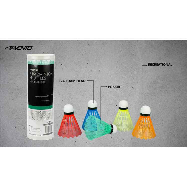 5 Badminton Shuttles  5 Colours - Image 5