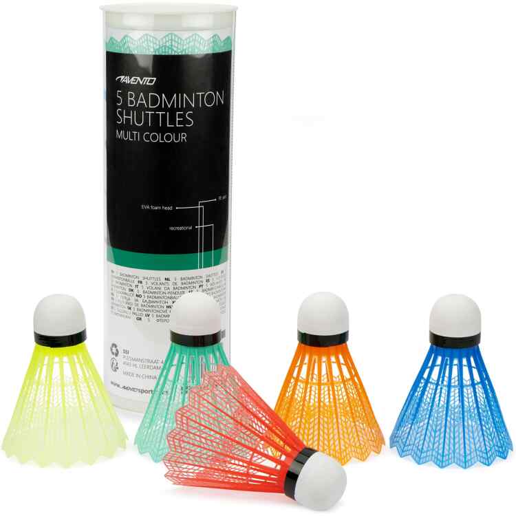 5 Badminton Shuttles  5 Colours