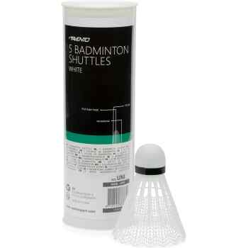 5 Badminton Shuttles  White