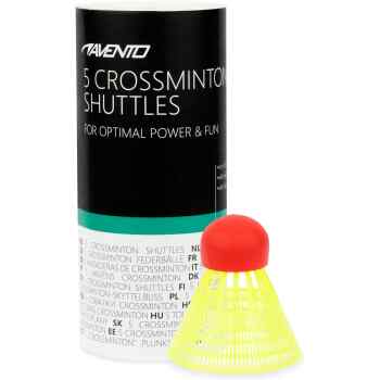 5 Crossminton Shuttles  Red tip