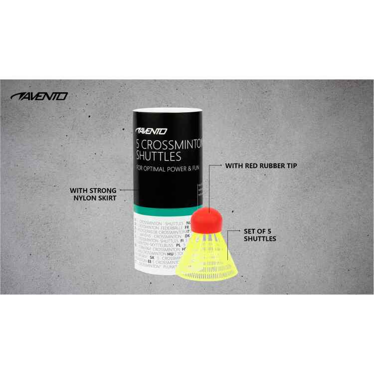 5 Crossminton Shuttles  Red tip - Image 5