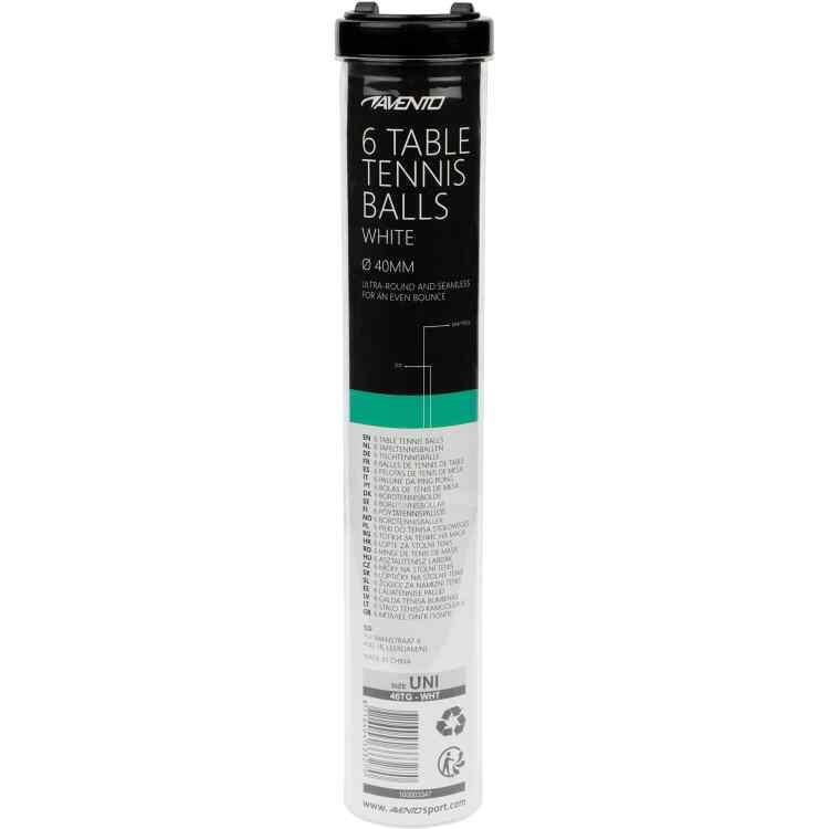 6 Table Tennis Balls  PP White - Image 3