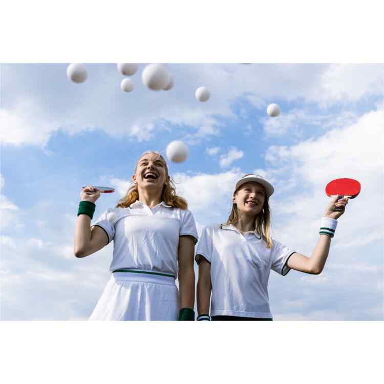 6 Table Tennis Balls  PP White - Image 5