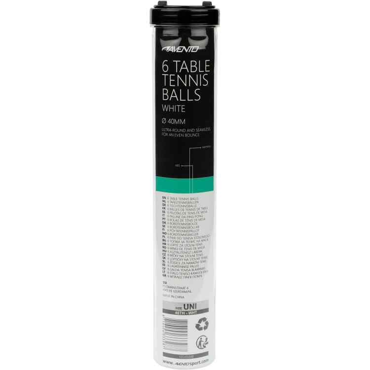 6 Table Tennis Balls  ABS White - Image 3