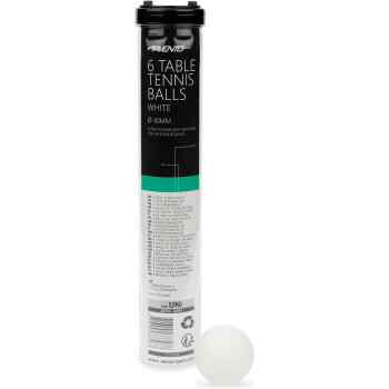 6 Table Tennis Balls  ABS White