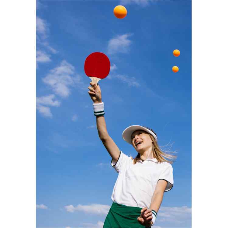 6 Table Tennis Balls  ABS Orange - Image 5