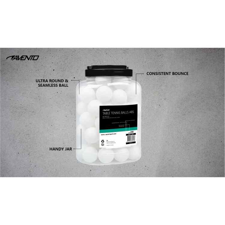 Table Tennis Balls ABS in Jar  60 Pieces - Image 3