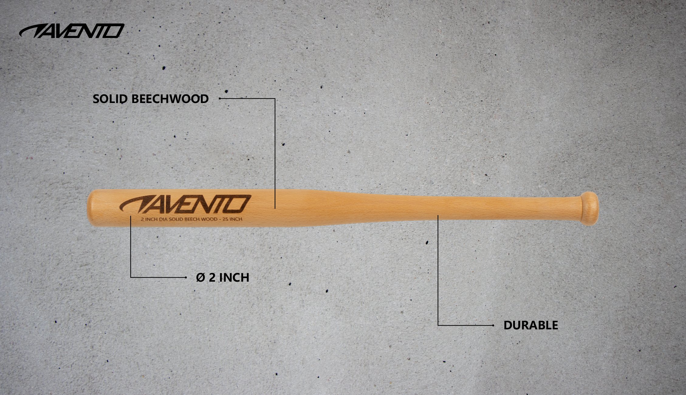 Baseball Bat Wood  63 cm - Bilde 4