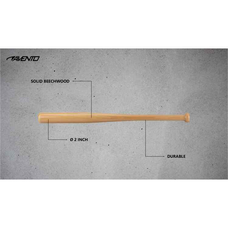 Baseball Bat  Wood  68 cm - Image 3
