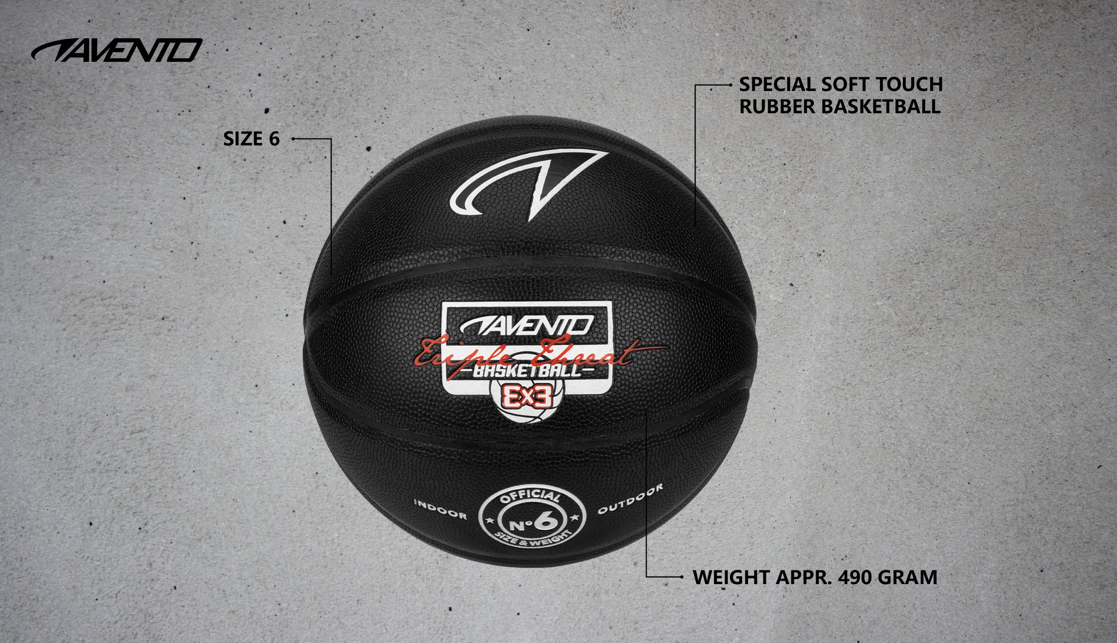 Basketbal Size 6  Triple Threat - Image 3