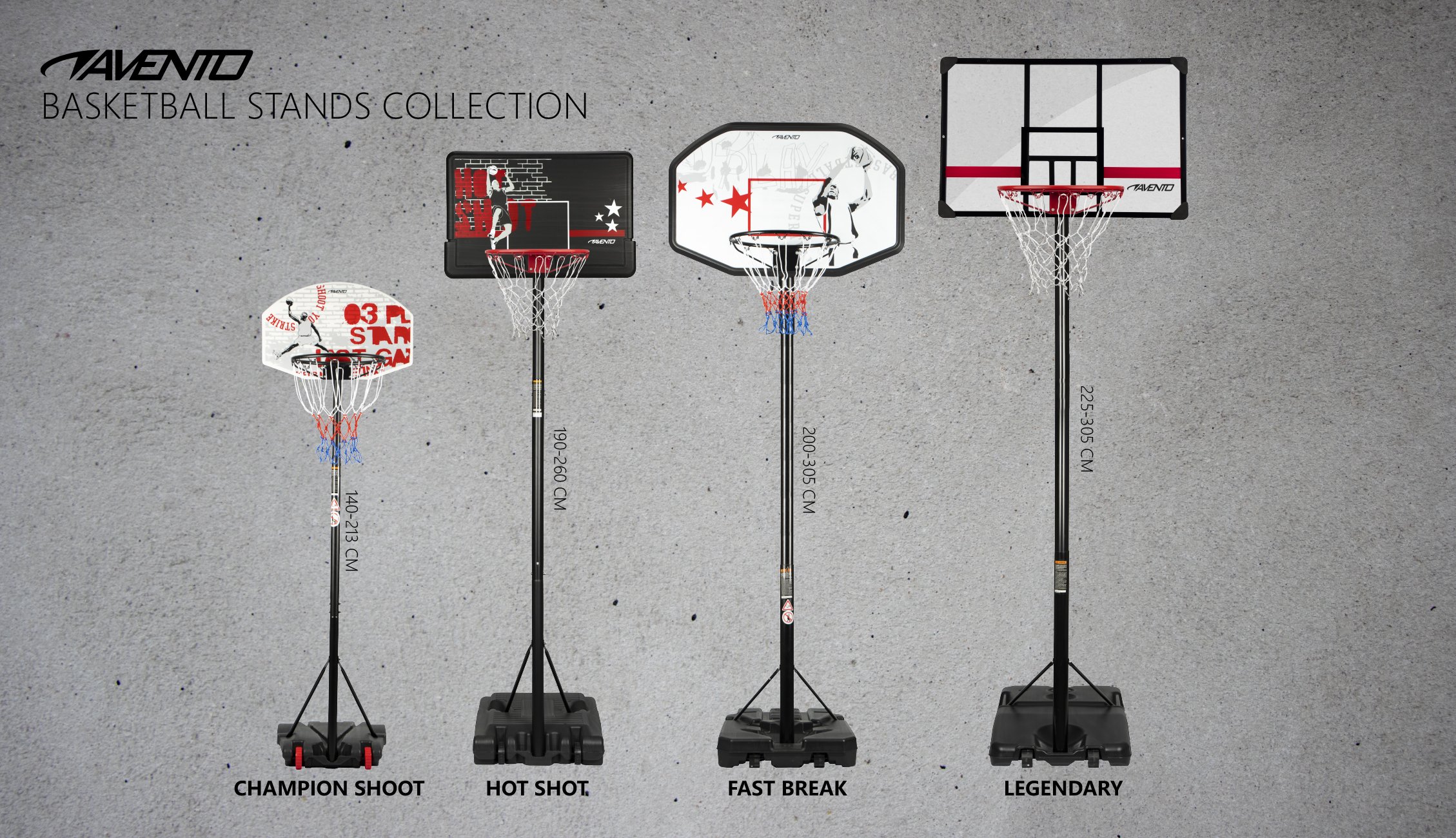 Basketball Stand Portable and adjustable  Hot Shot - Bilde 6