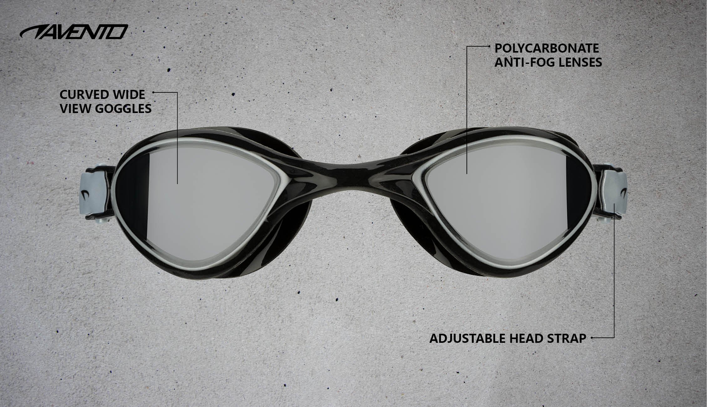 Swimming Goggles Flex  Curved Wide View - Bilde 3