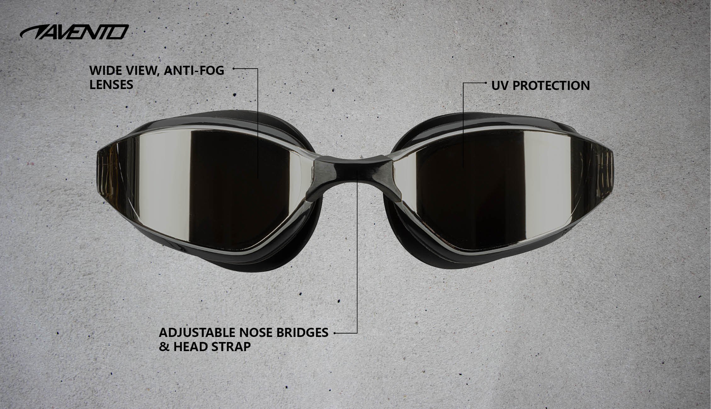 Swimming Goggles Pro  Curved Wide View - Image 3