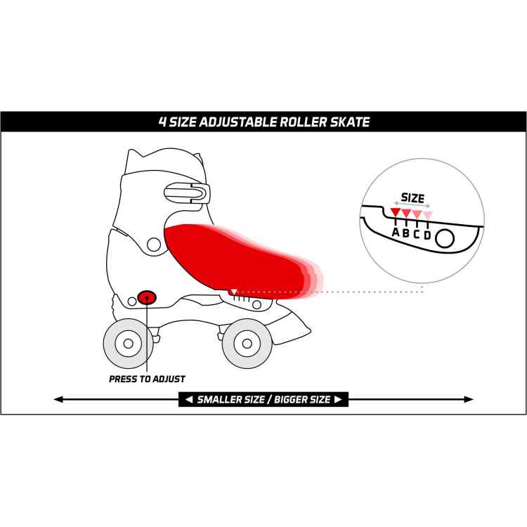 Roller Skates Junior Adjustable Hardboot  Roller Rage - Image 7