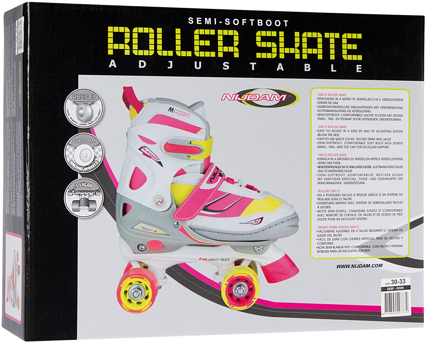 Roller Skates Girls Adjustable Semisoft Boot  Rave Skate - Bilde 6