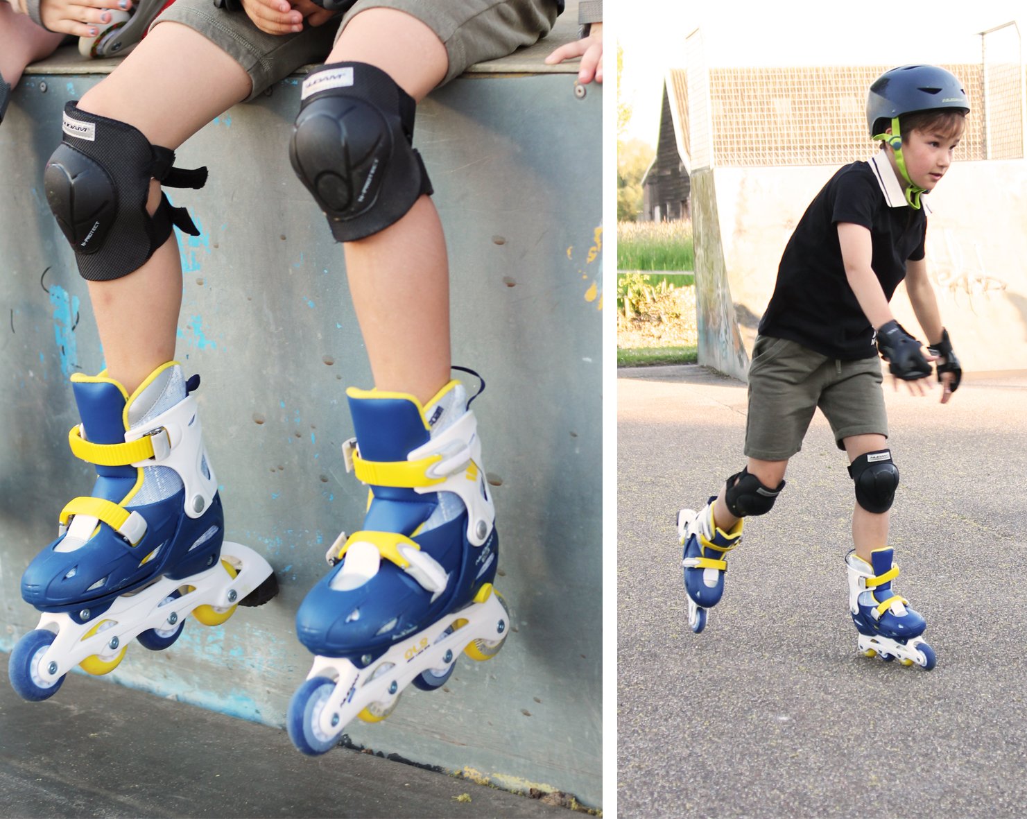 Inline Skates Boys Adjustable  Hardboot  Navy Seal - Bilde 6