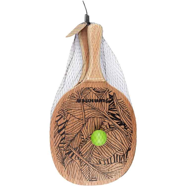 Beachball Set with Wooden Grip - Image 2
