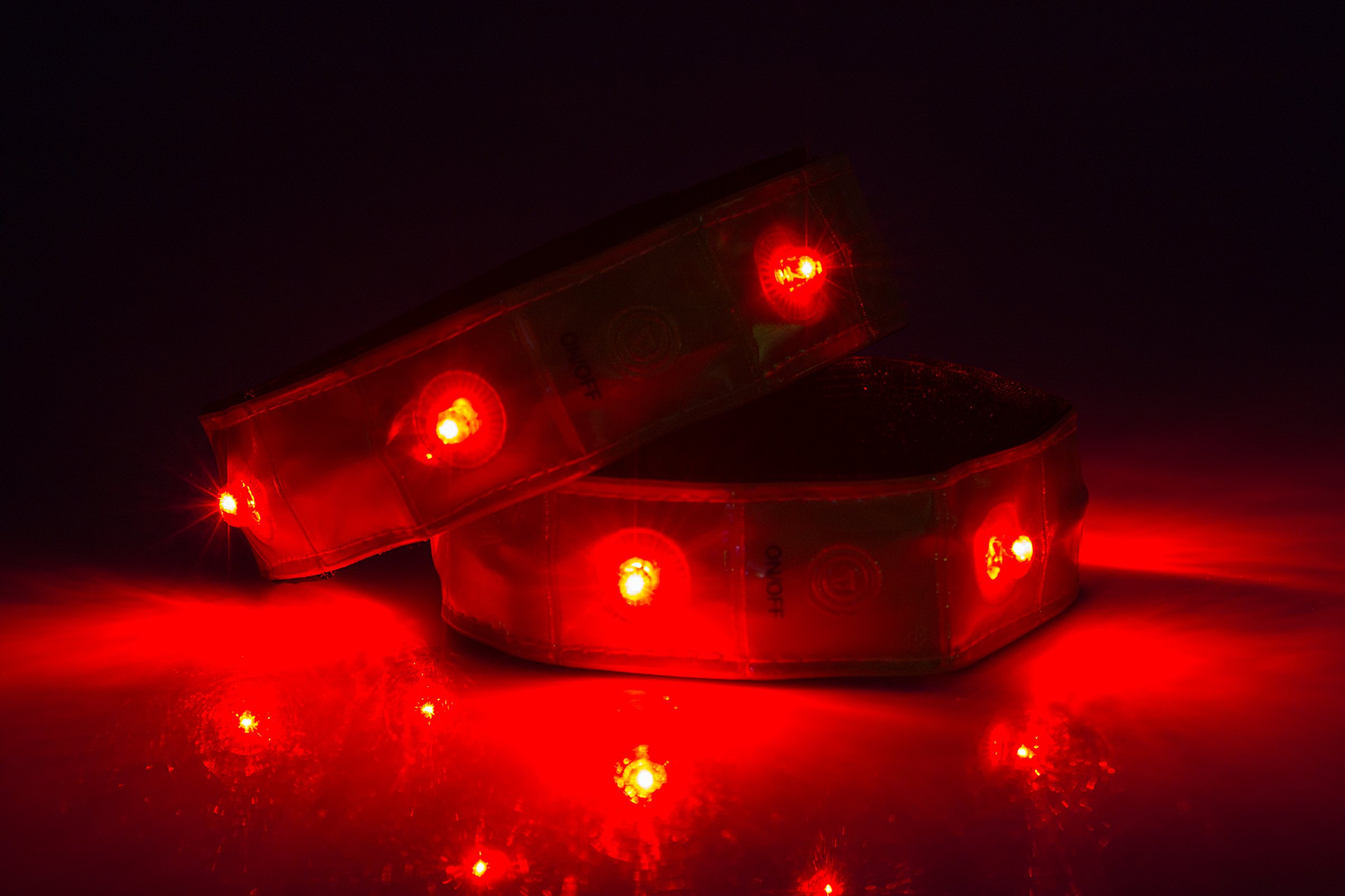 Pair Sports Armband Reflective with LEDs - Image 6