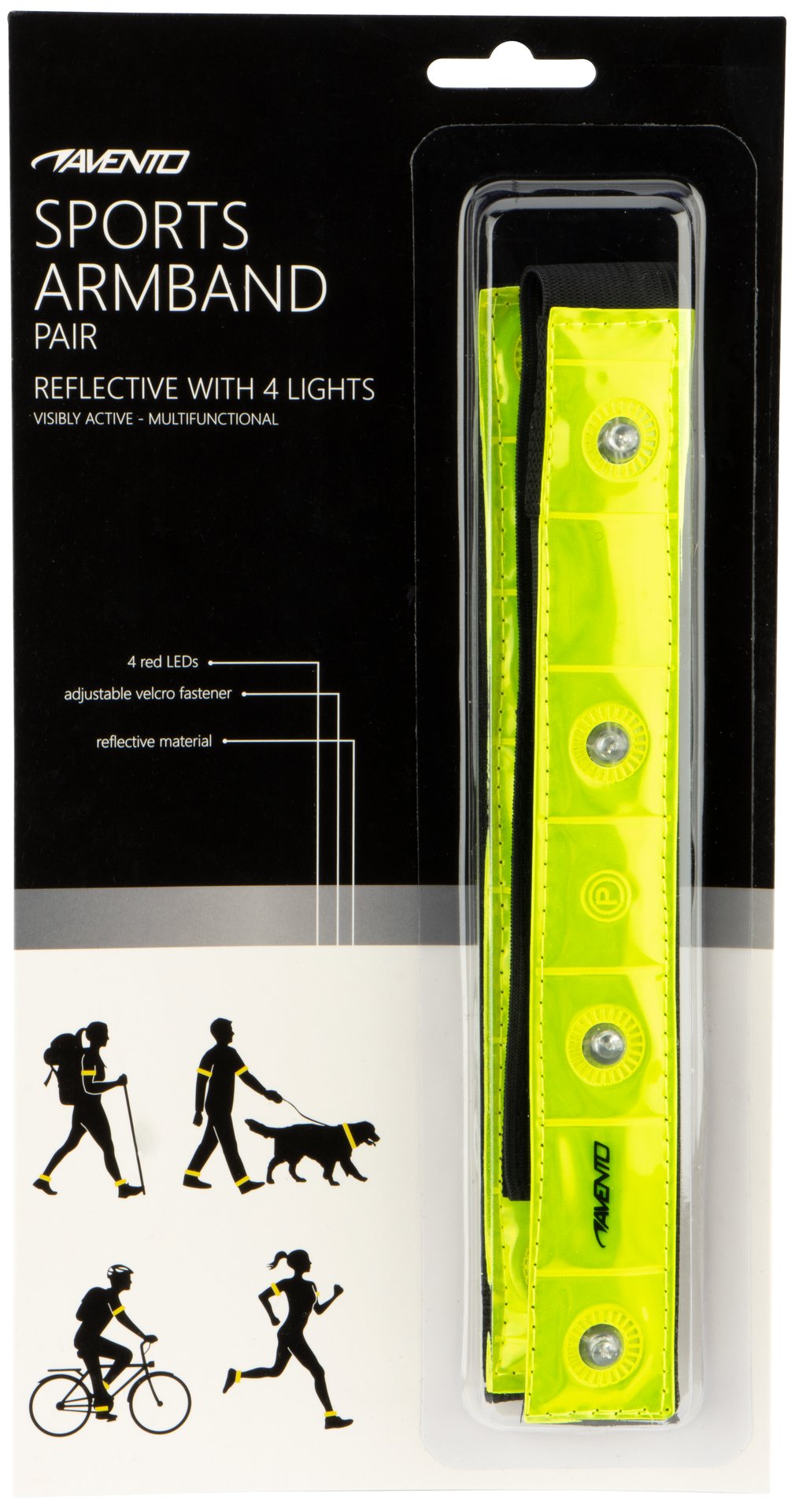 Pair Sports Armband Reflective with LEDs - Image 8