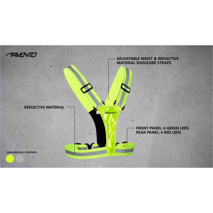 Running Safety Vest Reflective with LEDs - Image 3