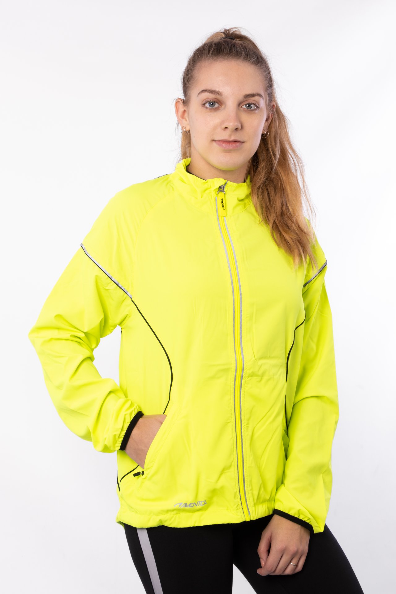 Running Jacket Neon Yellow - Bilde 2