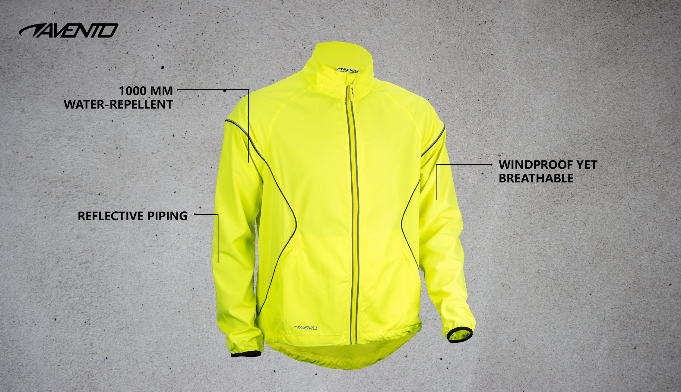 Running Jacket Neon Yellow - Bilde 7
