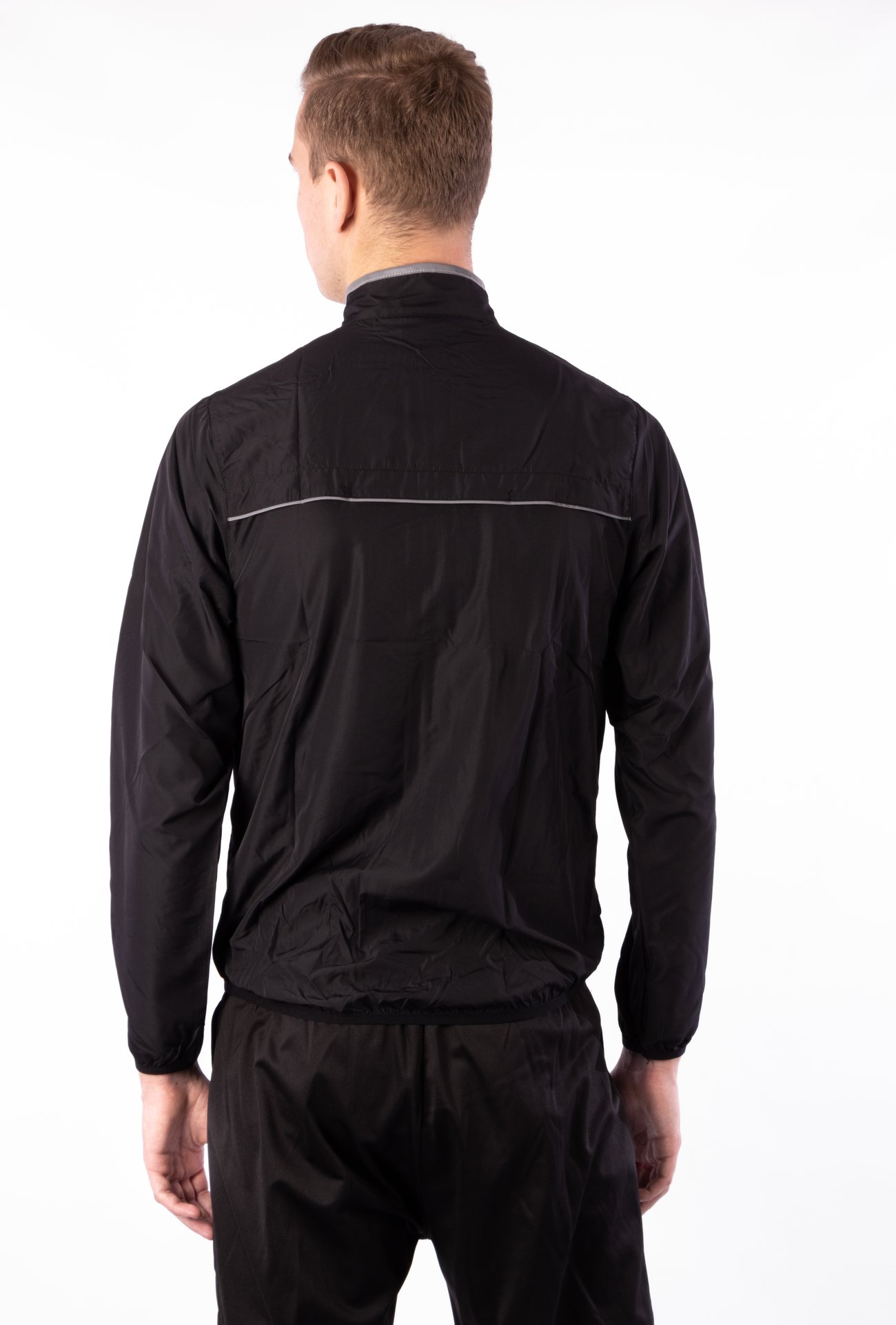 Running Jacket Men Basic Black - Image 6