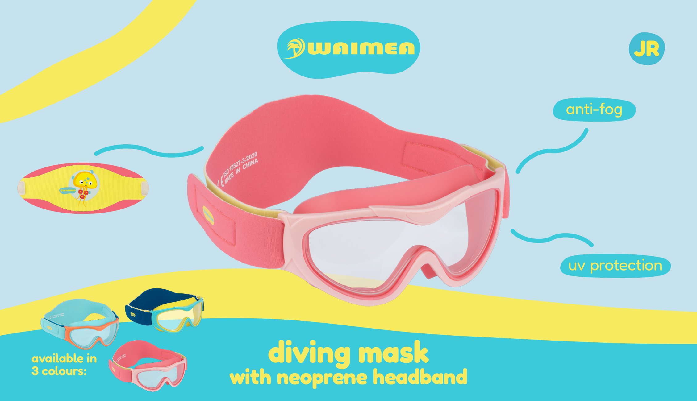 Diving Mask w Neoprene Headband Kekoa - Image 11