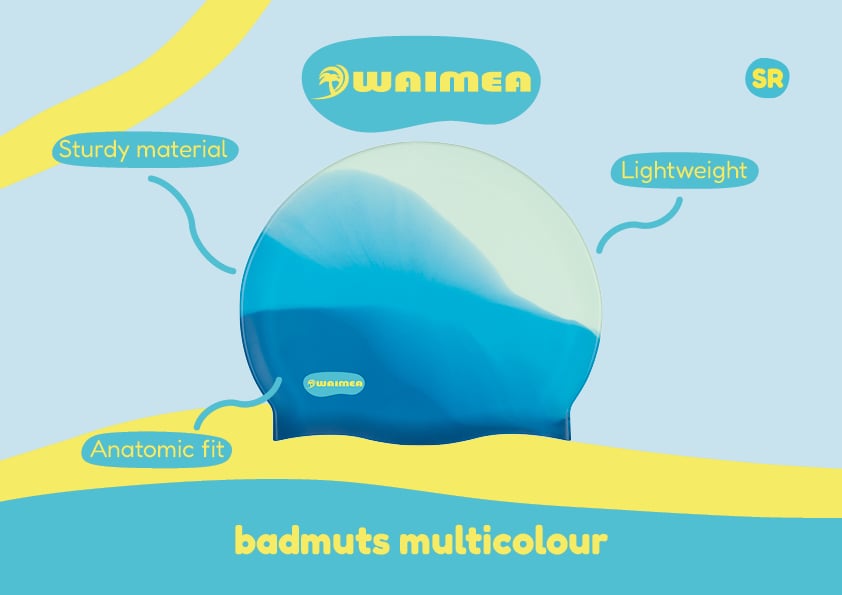 Swim Cap Flat Senior Multi Colour Luana - Image 2