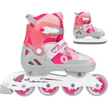 Skates Combo Adjustable  Bold Berry